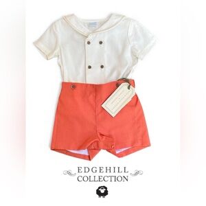 NWT Edgehill Collection Baby Outfit – Size 6–9M – 100% Cotton